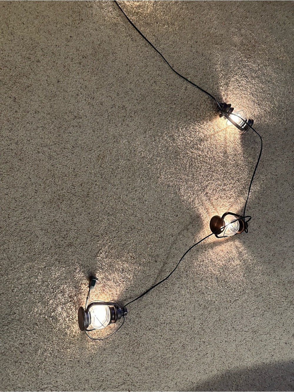 Plug in lantern camping decorative lights